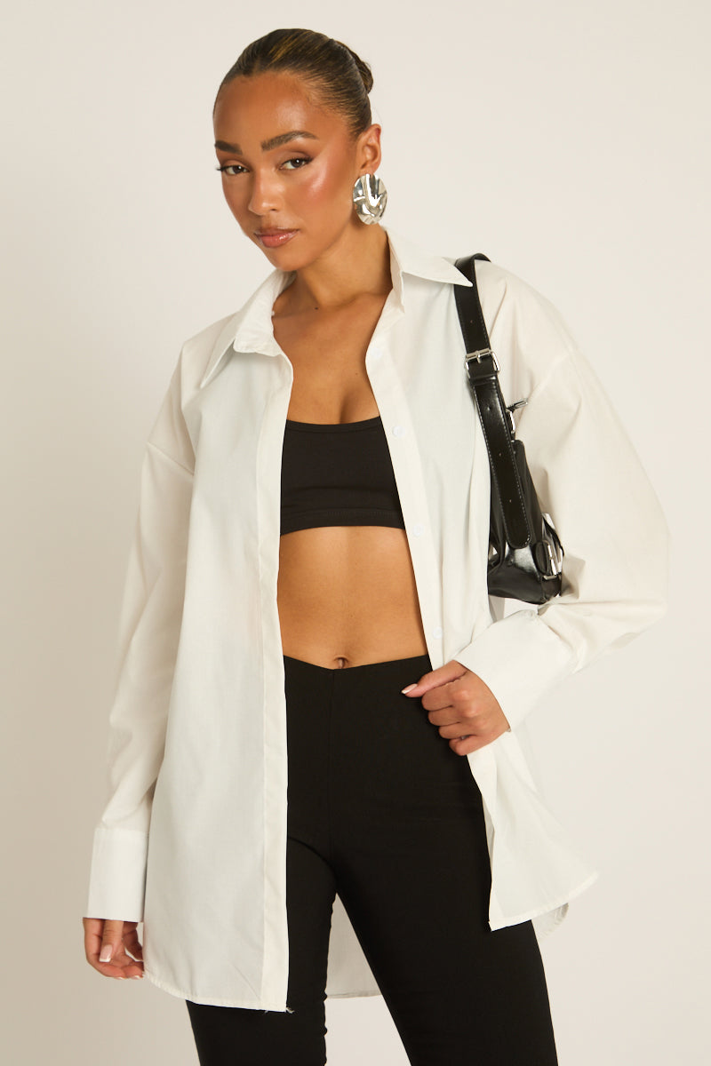 White Oversized Shirt - Gayle Position 2