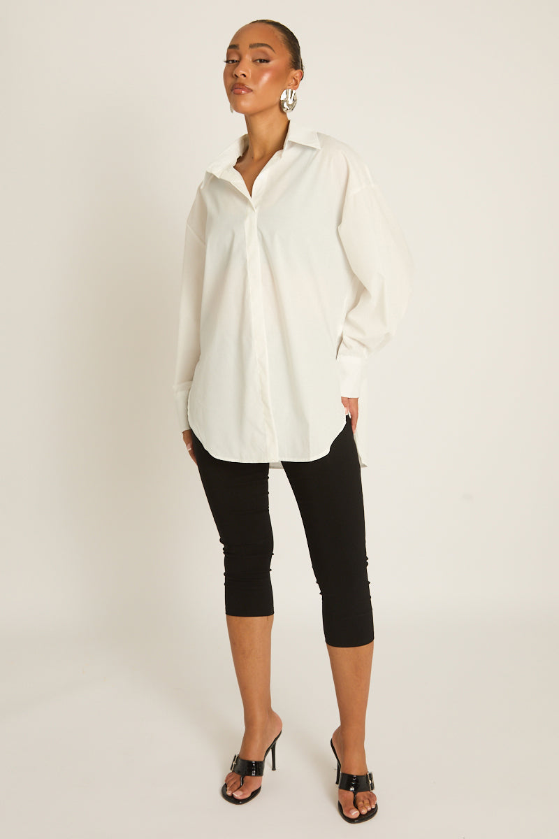 White Oversized Shirt - Gayle Position 1