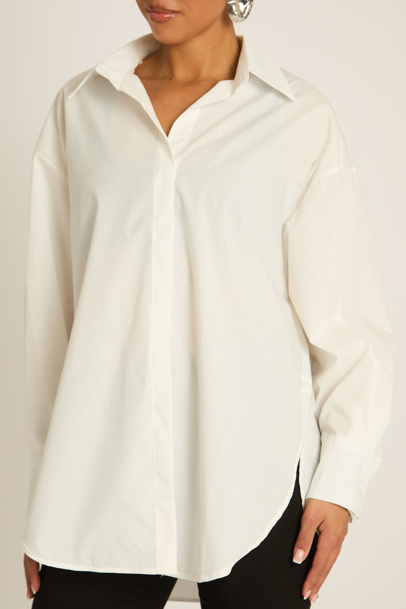 White Oversized Shirt - Gayle Position 3