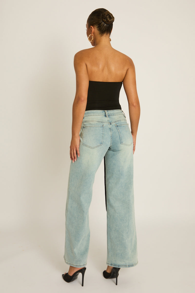 Black Bandeau Trim Detail Bodysuit - Treena Position 5