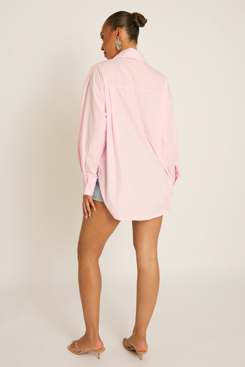 Pink Oversized Shirt - Gayle Position 5
